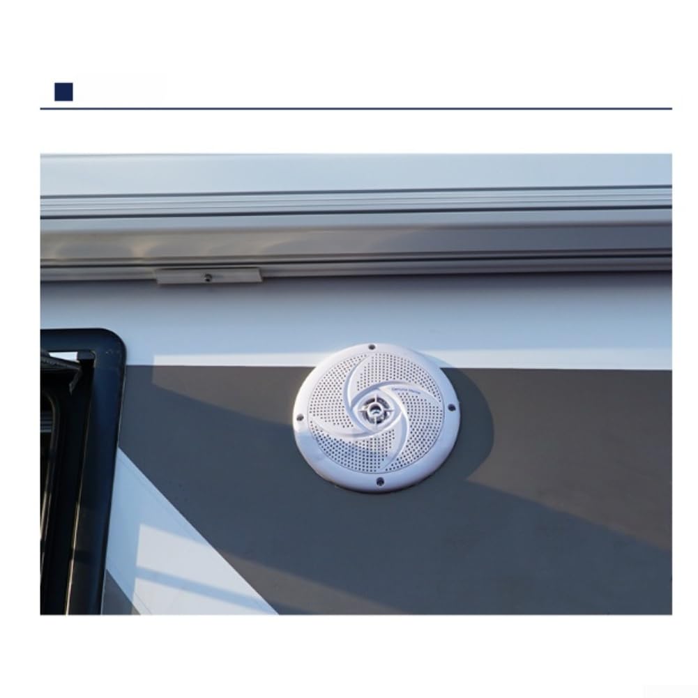 Altavoz marino impermeable de 40 W, IP44, 12 V, perfil fino, color negro