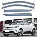 GADLK 4 Stück Windabweiser Seitenfenster Regenabweiser für Toyota CHR IZOA 2016-2022, Vorne Hinten Regenabweiser Autofenster Regenschutz Deflektor Windschutz Sonnenblende Autozubehör