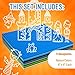 Strictly Briks Stackable Building Brick Base Plates - Compatible with Lego & Building Blocks - Versatile Stackable Toy Plates - Plastic Brick Squares - 6-Pack, 6 x 6, Sand/White/Green/Gray/Black/Blue