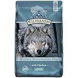 Blue Buffalo Wilderness High Protein Grain Free Natural Adult Dry Dog Food, Chicken 11-lb