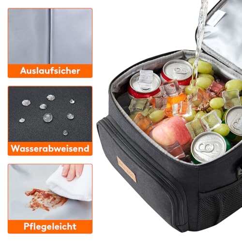 Lifewit Isolierte Kühltasche 9/15/27/32L, Lunchtasche, Kühlbox Faltbar – Ansicht 4