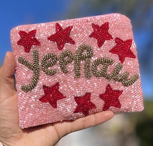Twine And Love Yeehaw Coin Purse Pouch, Coin Purse, Beaded Coin Purse, Cute Coin Purse, Beaded Purse, Pink Coin Purse, Best Friend Gift, Party Favors, Boho Bags, Wallets For Her #TOP1