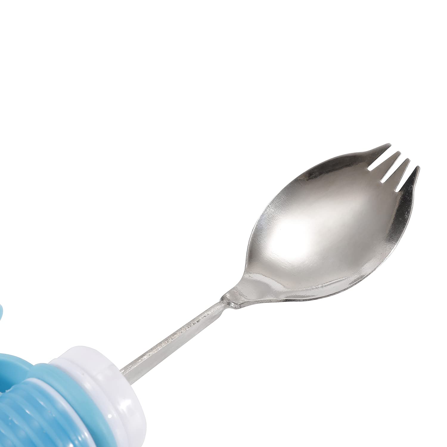 Vajillas de Ayuda para Comer giratorias de 360 ° - Cuchara y Tenedor de Parkinson 2 en 1 - Utensilios adaptables extraíbles para Ancianos, discapacitados, Parkinson y Artritis