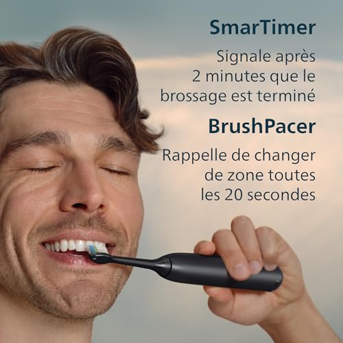 Brosse à dents électrique PHILIPS Sonicare 5300 2 niveaux d'intensité Alerte de pression Rechargeable - vue 8