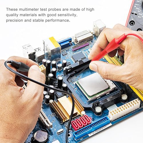 Image of 4 Pack 2mm Extended Needle Test Probes, Multimeter Test Leads, 600V /10A Non Destructive Multimeter Test Probe for Fluke Leads tl71 tl75