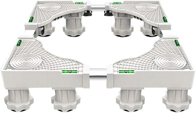 Washing Hine Base Multi-Functional Adjustable Refrigerator Dryer Stand with 4/8/12 Legs Length/Width 48-72Cm Washer Pedestals & Frames Anti Vibration Mute Height 11-13Cm/,12Legs