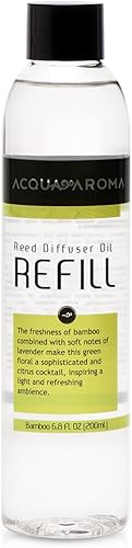 Acqua Aroma Recambio de aceite difusor de varillas de bambú 68fl oz