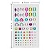 Apipi 15 Pack Colorful Self-Adhesive Crystal Rhinestone Sticker Sheet - 2005 Pcs Assorted Size Jewel Stickers for Decoration DIY Crafts Nail Makeup