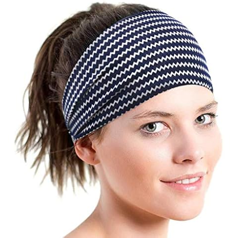 Women Headband Boho Floal Style Criss Cross Head Wrap Hair Band Cover