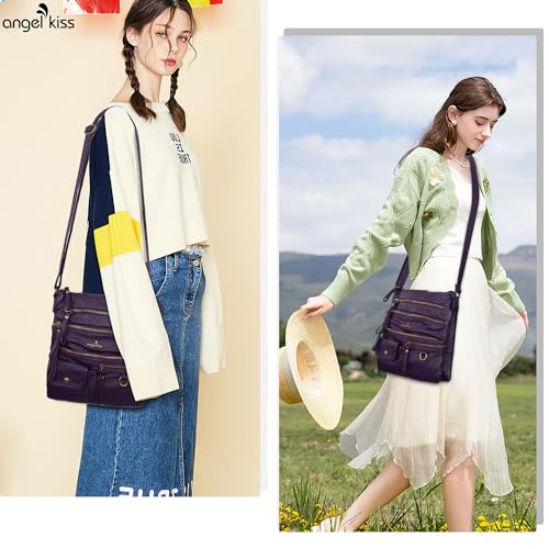 Image of Angel Kiss Small Shoulder Bag for Women Crossbody Purses and Handbags Multi Pockets Hobo Bags