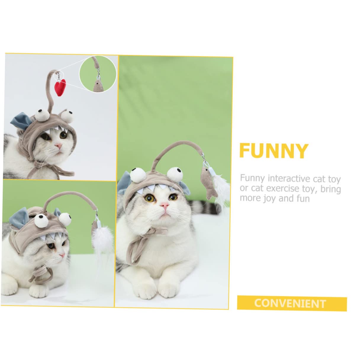 POPETPOP Lot De 5 Bâtons De Portage pour Chat Jouets Interactifs Dintérieur pour Chat Jouet De Divertissement pour Fournitures pour