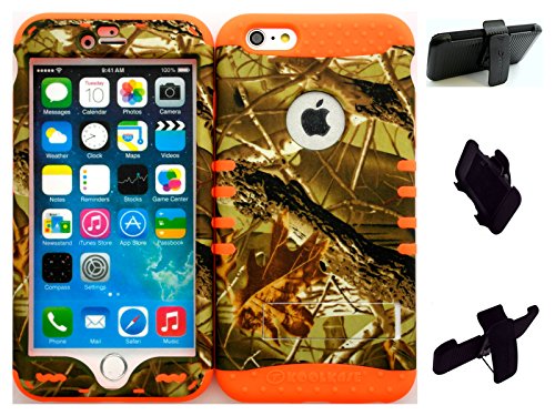 Heavy Duty Hybrid Belt clip Holster Kickstand Cover Case for iPhone 6 plus 5.5
