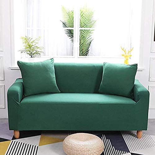 Housse de fauteuil stretch unie pour canapé 1 place