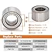 SimpliAuto 2PCS 510055 Front Wheel Hub and Bearing Compatible with Hyundai Accent 2000-2017, Elantra 1996-2000, Hyundai Tiburon 1997-2001, Kia Rio Rio5 2006-2011