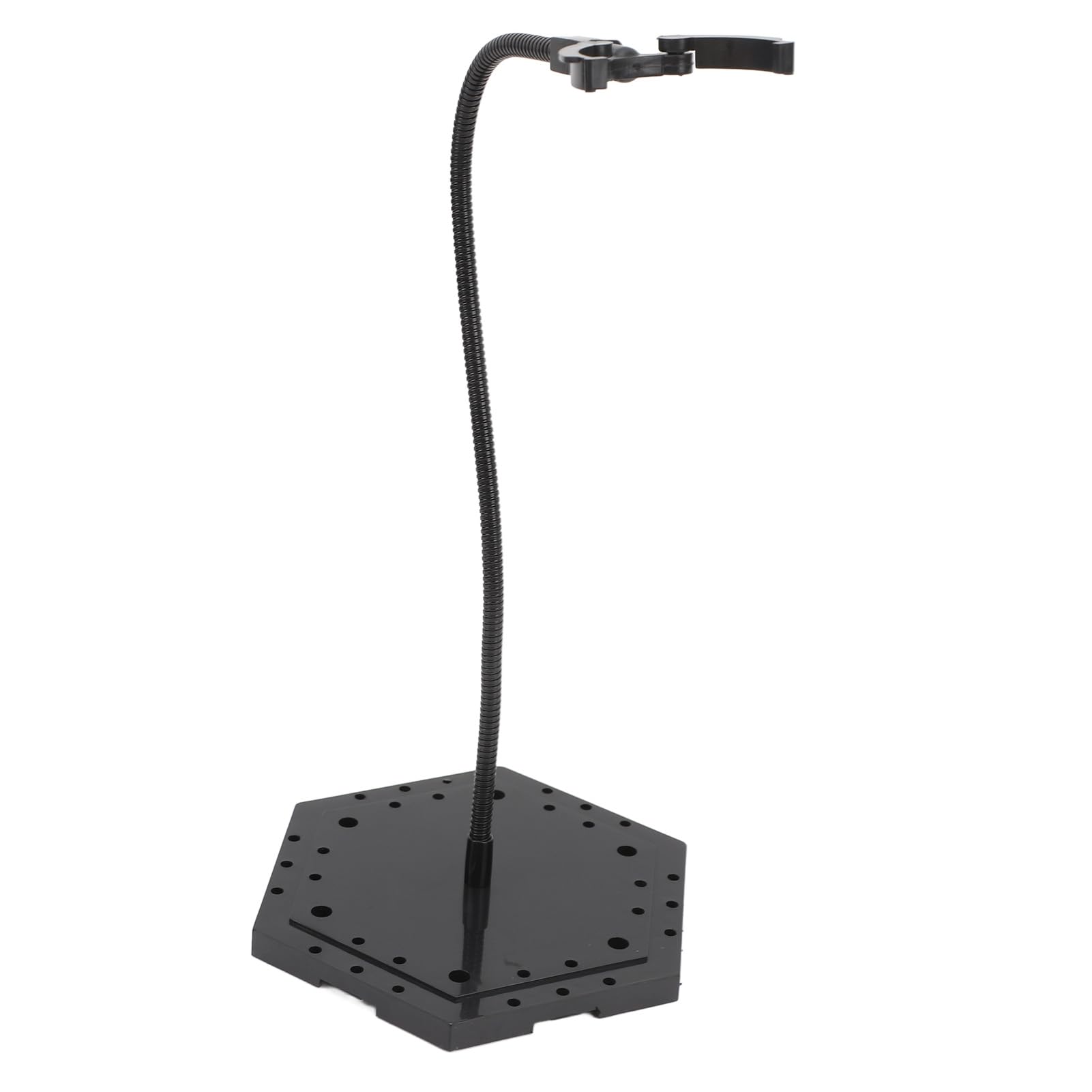 VGEBY Supporto per action figure, supporto per esposizione di figure di bambole in acciaio inossidabile ABS, supporto per modello stop motion per bambole da 6 pollici (nero)