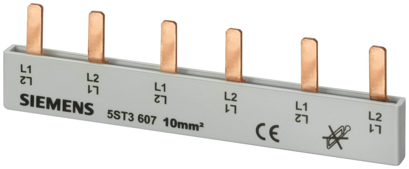 Siemens - Barra colector cobre sin tapita final 18mm 2 filas