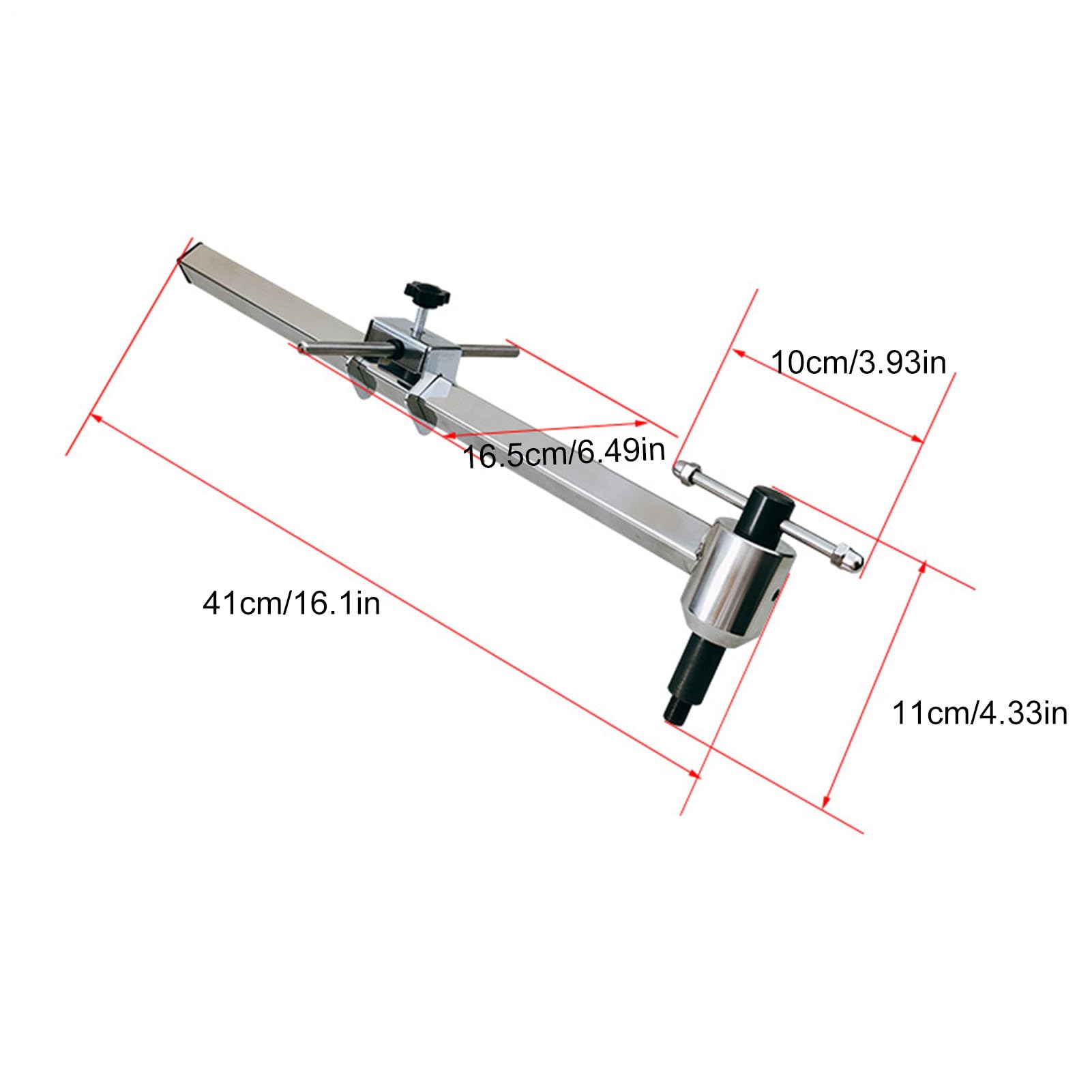 Medidor de alineación de suspensión Derailleur - Alineador de gancho de | cola de carretera | Pastillas de freno de palanca de cambio de ciclo de 16,1 pulgadas | Herramienta reguladora horizontal de