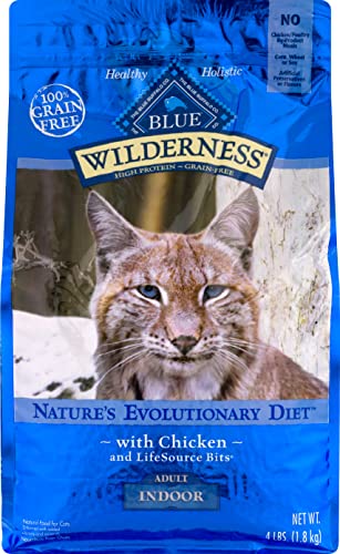 Blue Buffalo, Food for Cats Natural with Chicken Indoor Adult, 64 Ounce