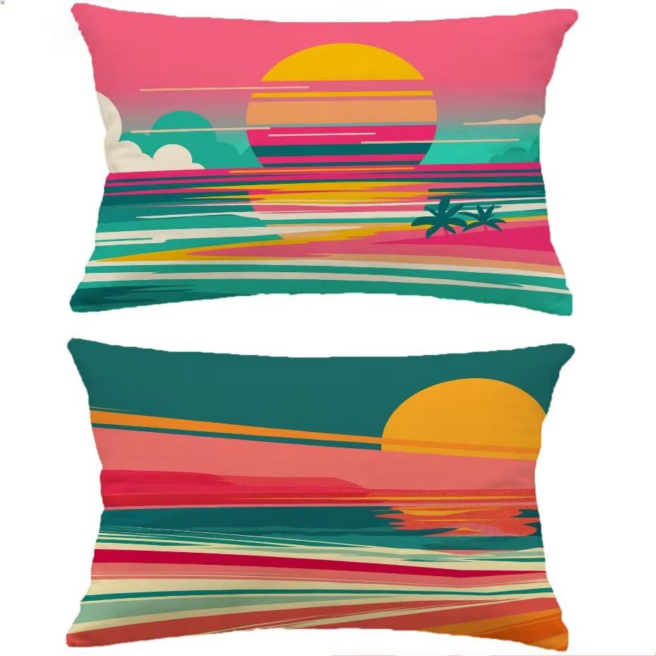 Housse de Coussin de Jardin 60x90 cm Imperméable Grand Format Rectangulaire
