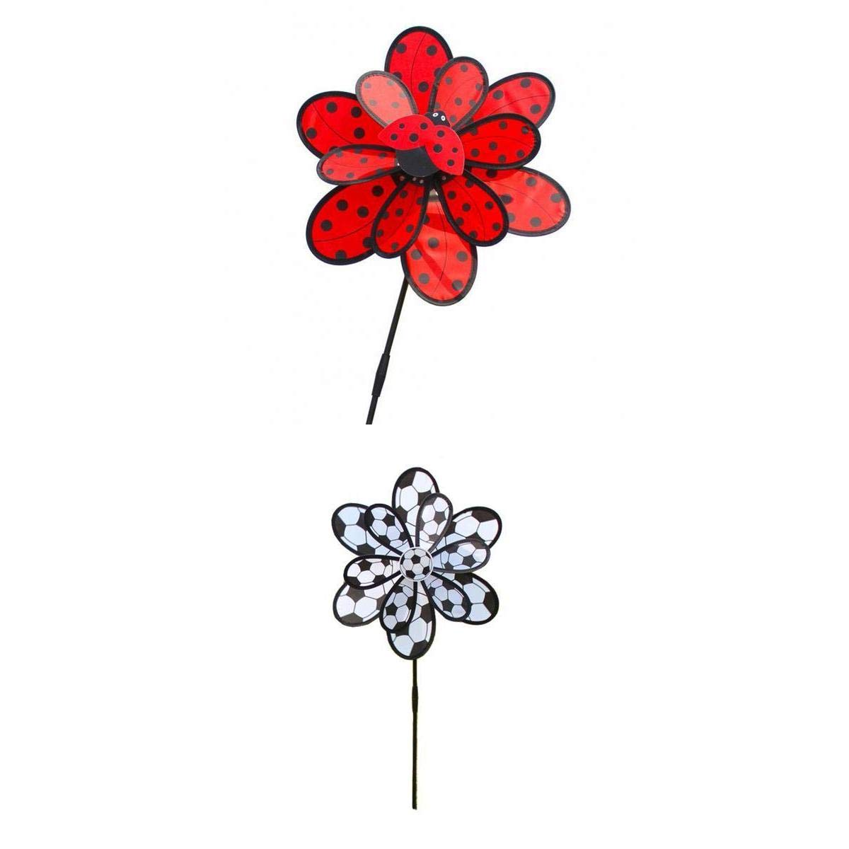 CALANDIS™ Double Layer Windmill Kids Party Toy Garden Decor 2Pcs | Windmills & Wind Spinners | Garden D?©cor | Yard, Garden & Outdoor Living-picture-25