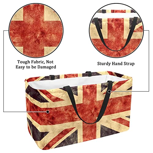 Sac de courses reutilisable Union Jack pour ne plus manquer de place au supermarche - 3