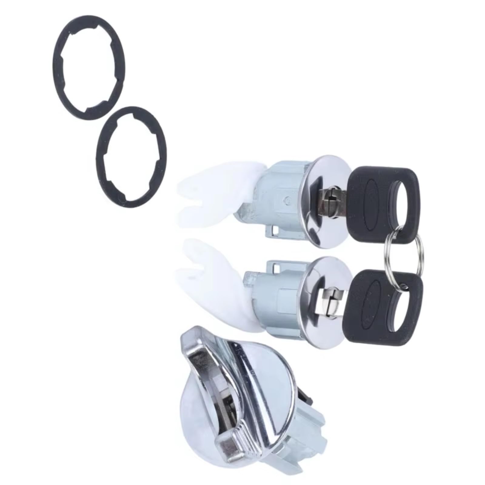Interruptor De Cilindro Cerradura De Encendido Con 2 Accesorios Clave Coche Compatible Con Ford Para F250 F350 1992-1995 OE FF15LC1438 C42150 Cilindro encendido con llave