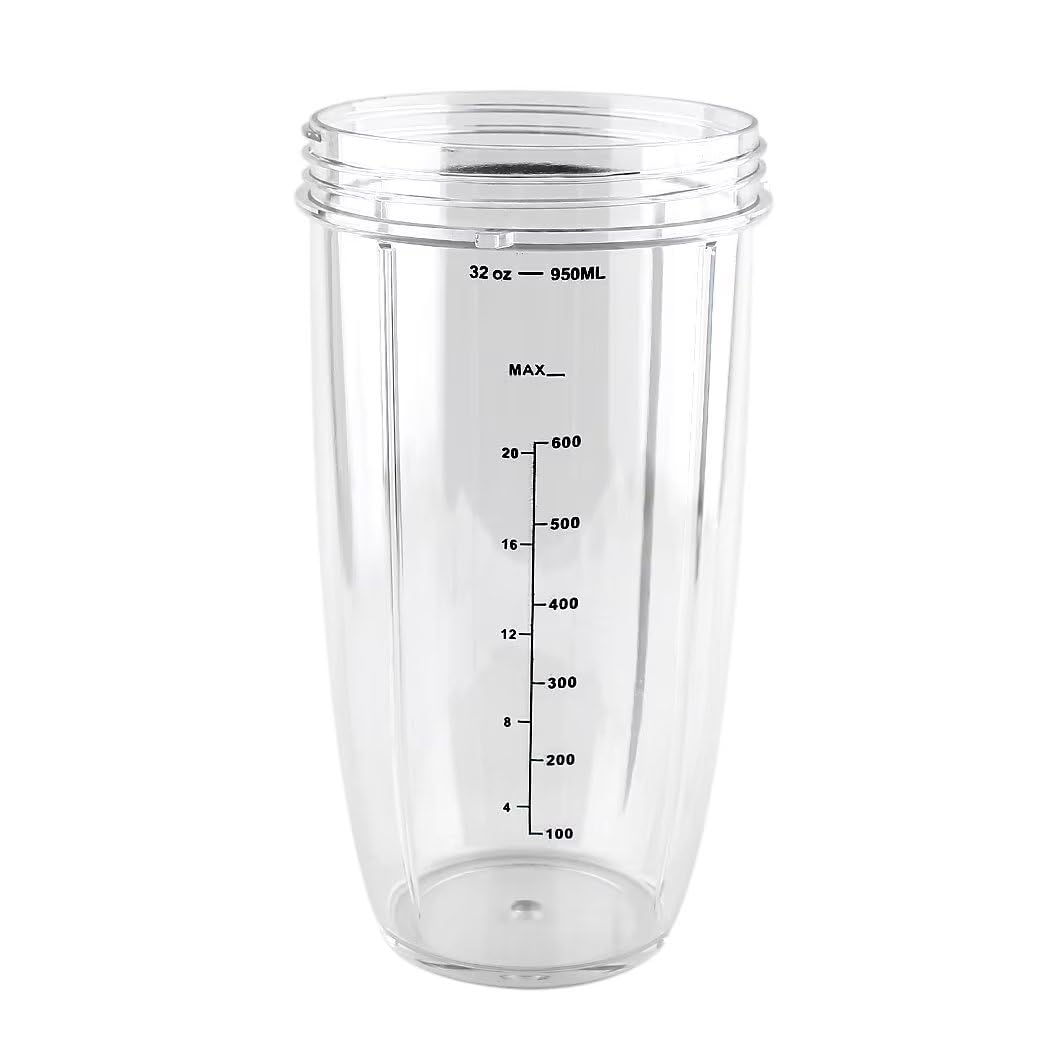 32oz Cups for Nutribullet Replacement Parts for NutriBullet 600W and 900W (1 32oz cup)