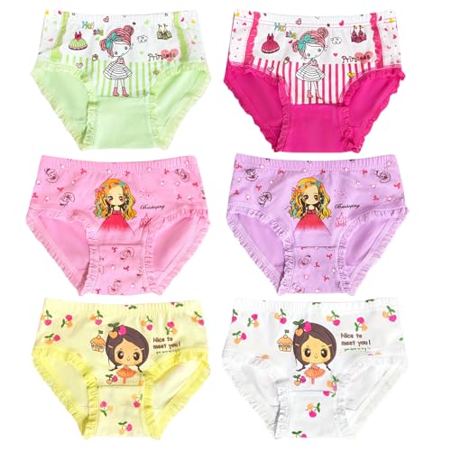 Toddler Soft Cotton Panties Little Big Girls Undies Assorted Underpants Girls' Briefs Breathable Underwear