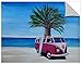 Produktbild Tremont Hill Marcus/Martina Bleichner ''The Surf Bus Series - The Red VW Bulli On The Beach'' Removable Wall Art Mural, 36X48