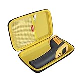 Hermitshell Hard Travel Case for Etekcity Lasergrip 800 Digital Infrared Thermometer Laser Temperature Gun (Black+Yellow)