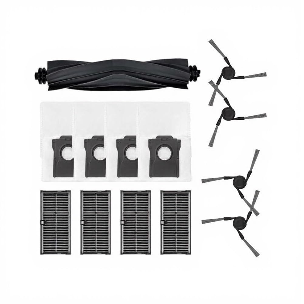 Kit de rechange pour aspirateur E40 brosses latérales filtres sacs