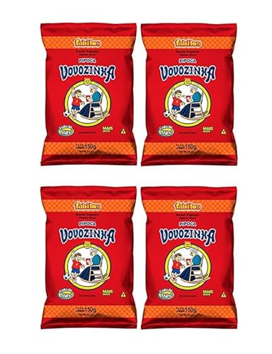 Image of 2 set OF 02 PACK - Vovozinha - Sweet Popcorn - 5.3 oz| Pipoca Doce - 150g