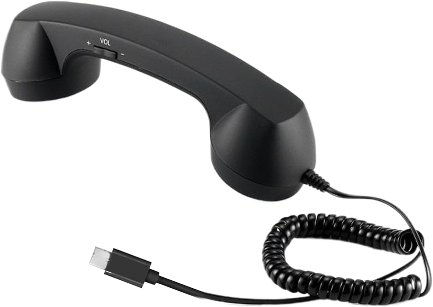 Retro Phone Handset USB C | 3.5mm Jack Retro Handheld Receiver,Plug in Wireless Phone Handset | for Video Conferences Calls Meeting Work Computer Laptop Smartphone Office Home School