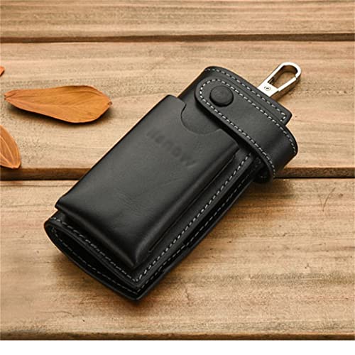 Étui de clé de voiture universel en cuir homme pochette de rangement multifonction