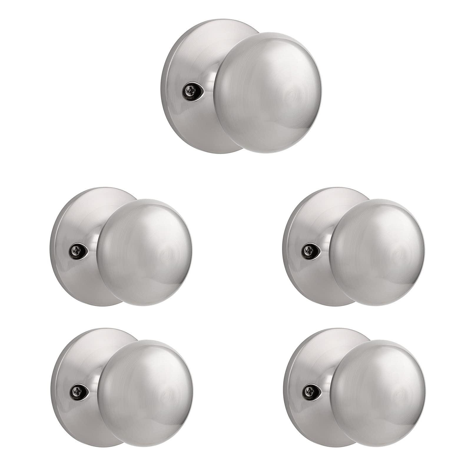 Boutons de porte Probrico 5766 finition nickel satiné quincaillerie haut de gamme