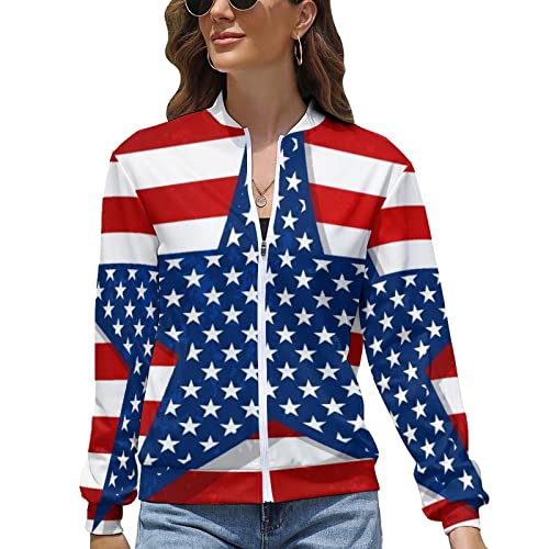 Womens Zip Varsity Jacket Vintage Casual College Baseball Jacket Coat Pullover
