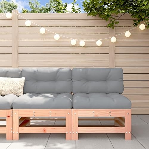 Canapés centraux Douglas Homgoday modulables avec coussins de jardin
