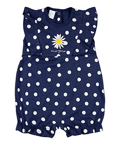 Macacão Bebê Menina Verão Sem Mangas Malha Sand Color Estampada B...