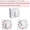 Weewooday 2 Pieces 60 Minute Visual Kitchen Timer Hour Mini Countdown Mechanical Timer Loud Voice for Kitchen, Homework, Exercise