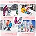 Kids Thermal Snow Gloves, Waterproof Windproof Ski Gloves with Adjustable Wrist Fastener for Winter Sports
