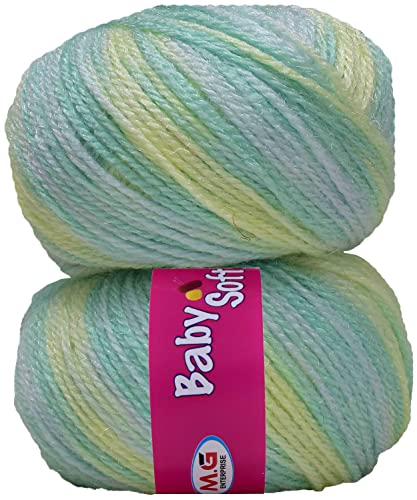 Image of 100% Acrylic Wool Red (14 pc) Baby Soft 4 ply Wool Ball Hand Knitting Wool /Art Craft Soft Fingering Crochet Hook Yarn, Needle Knitting Yarn Thread Dye SM-T SM-GI