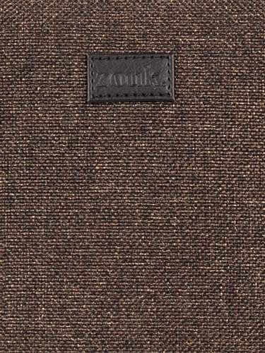 Image of ZOUK Women's Office Backpack | Vegan Leather & Handicraft Fabric | PeTA Approved | 15.6 Inch Laptop Compartment | Dual Zipper Pockets | Water Resistant | Trolley Passthrough | 17.5L