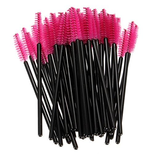 50 Pcs Eyelash Eyebrow Makeup Brushes Disposable Mascara Wands