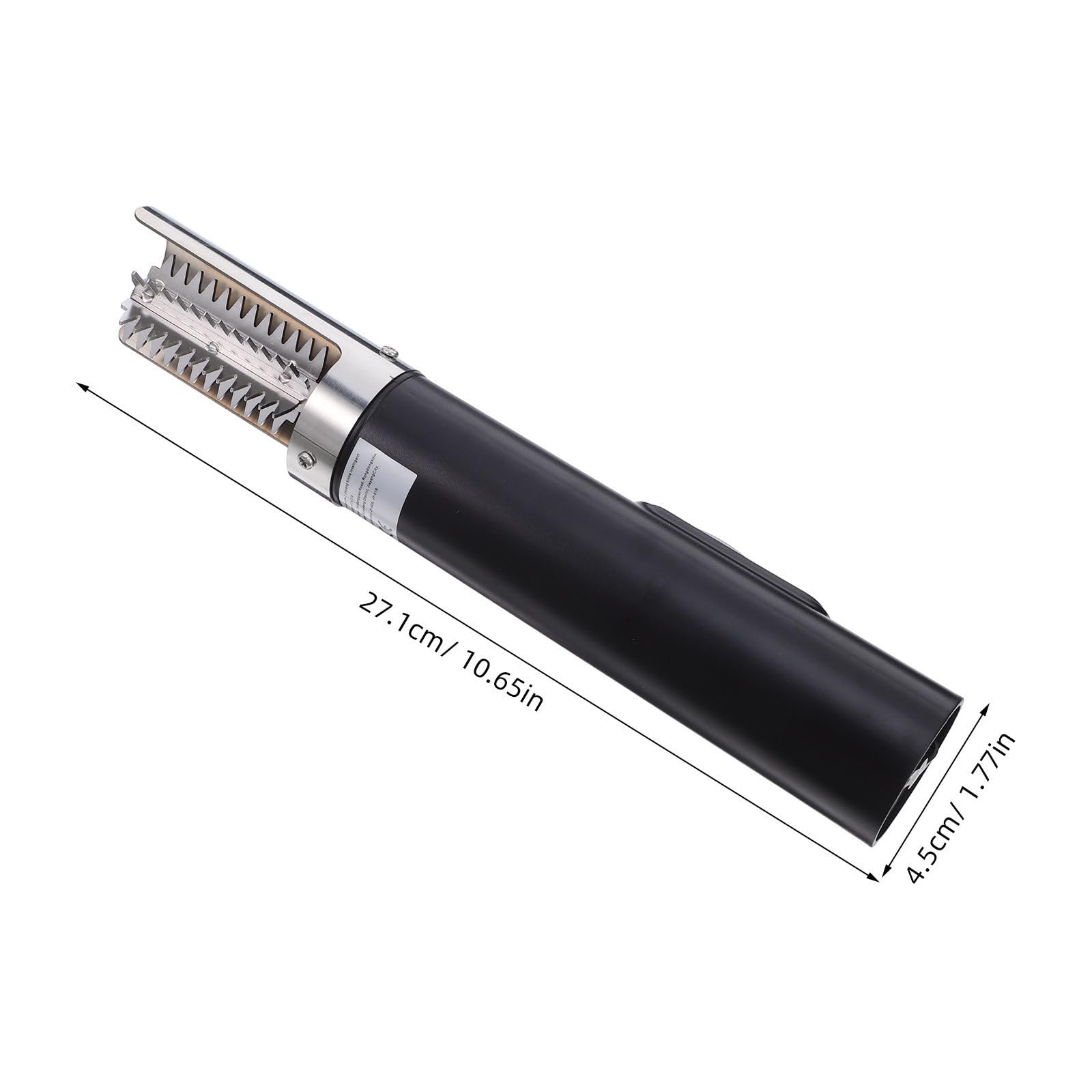 DECHOUS Descamador de Pescado Eléctrico Inalámbrico Negro con Raspador Desmontable y Motor Potente para Limpieza Fácil en Cocinas y Restaurantes