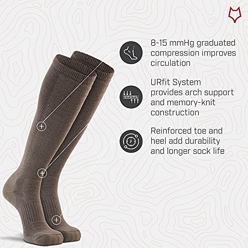 Fox River Ultra-Light Weight Military Dress Liner Socks, 2 Pack Multipurpose Socks With Extra Cushioning & Supreme Comfort - Black - Large #TOP2