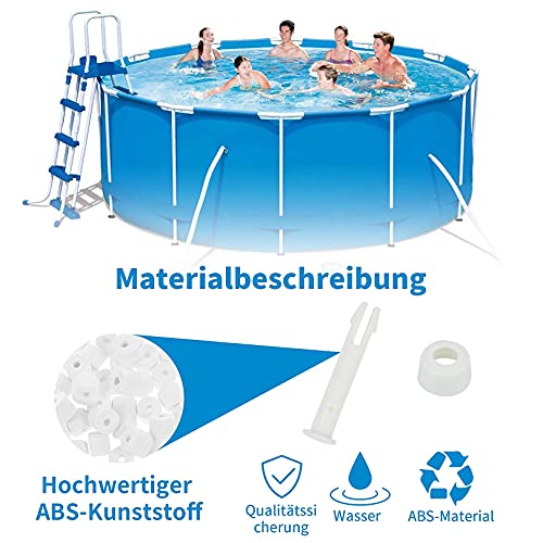 Youpin Joint Pins & Seals (12 stuks), zwembad reserveonderdelen voor Intex rond metalen frame zwembaden… - Image 7