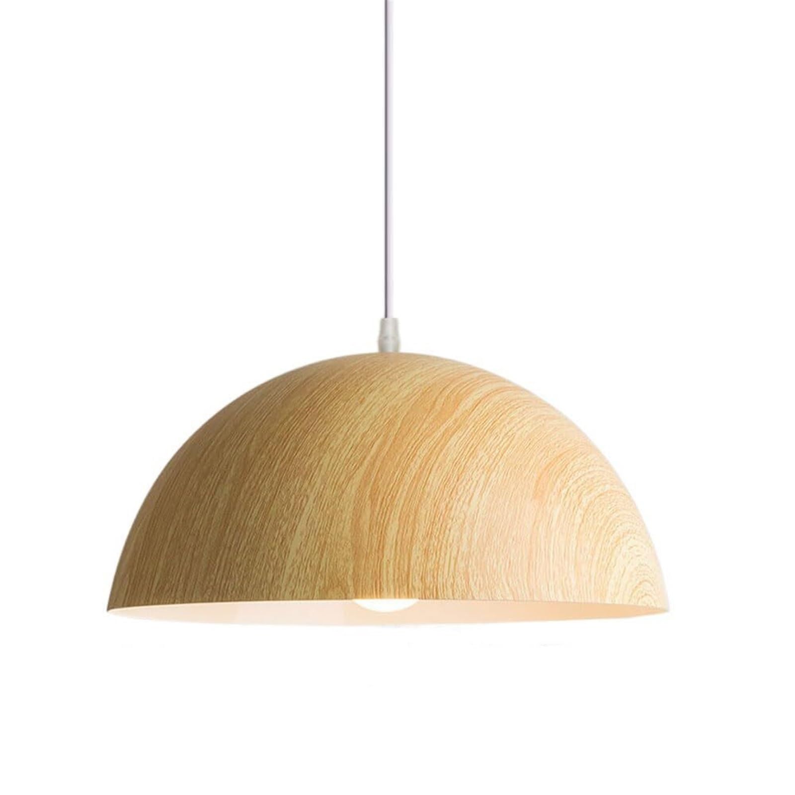 SYAXVOM Modern Japanese Pendant Light - Minimalist Chinese Chandelier Creative Lighting Fixture with Personalized Metal Lampshade for Restaurant, Studio, Tea Room(Light Color,30cm/11.8in)