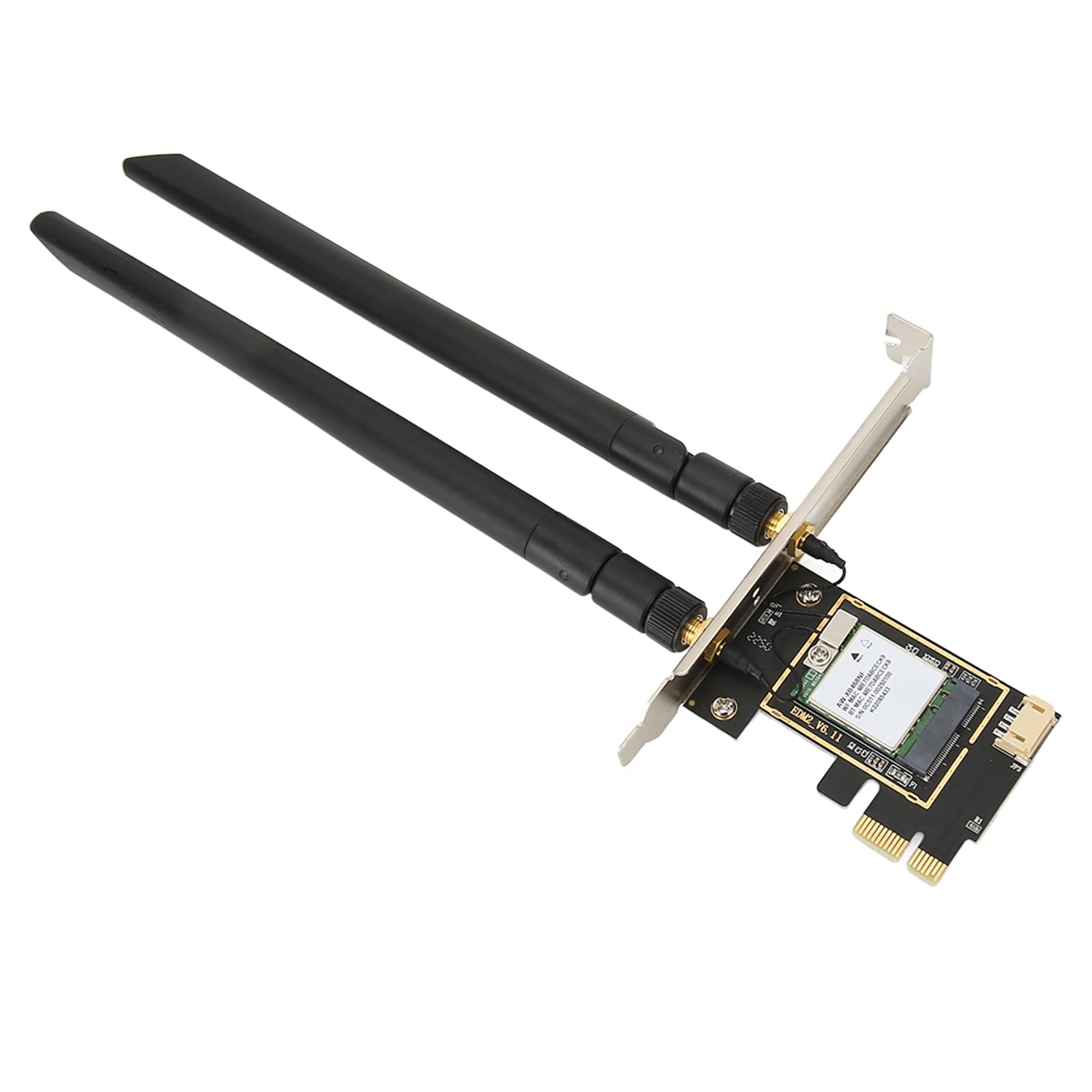 Scheda WiFi WiFi 6 PCIE, AW-XB468NF MT7921 1800Mbps 2.4G/5Ghz Scheda di Rete Wireless PCIE Dual Band, Adattatore WiFi Bluetooth 5.2 per 10 11, Supporta MU-Mimo