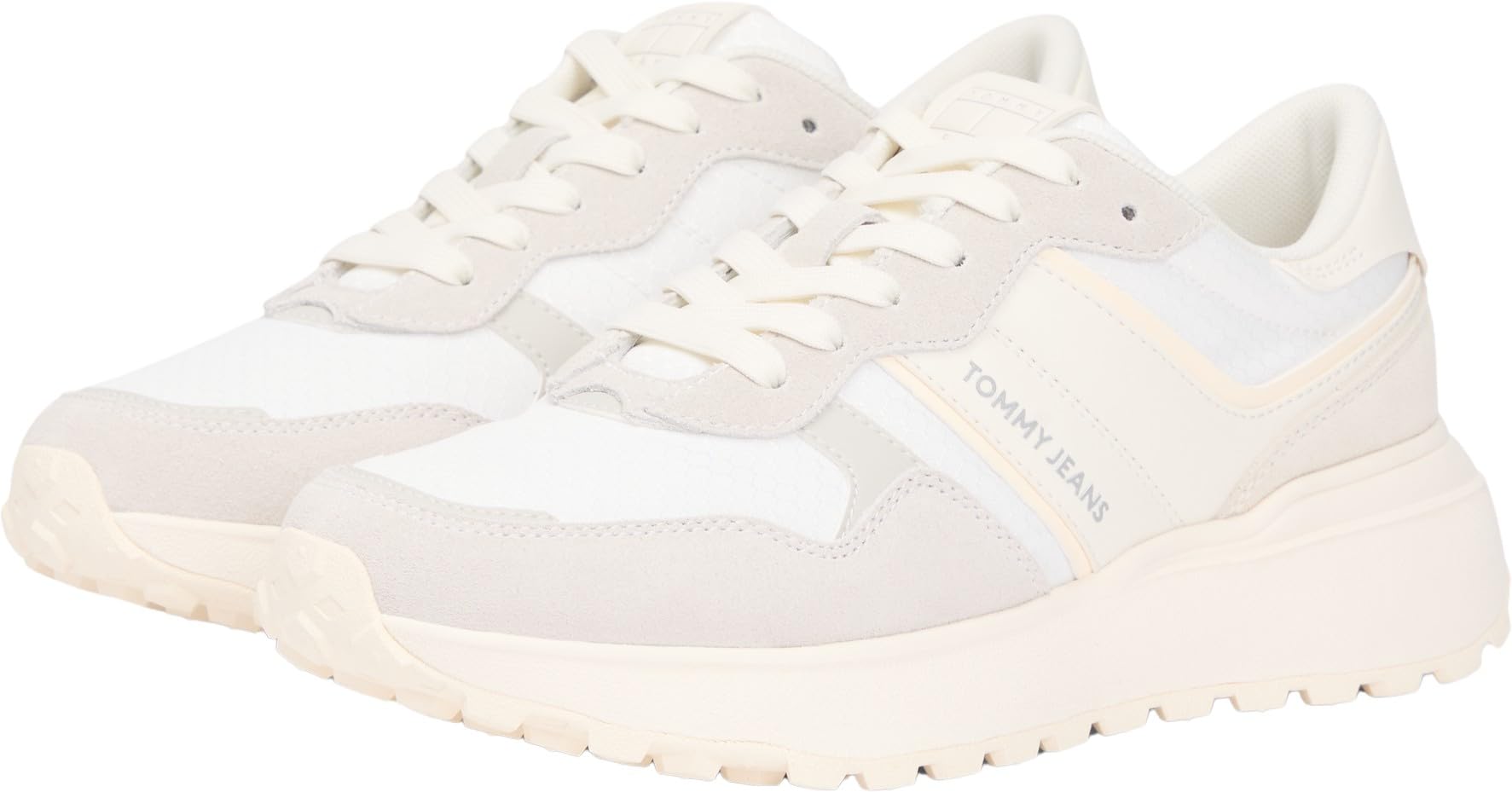 Tommy Jeans Tjw Cleated Runner Suede Mix En0en02921, Parte Superior Baja Mujer