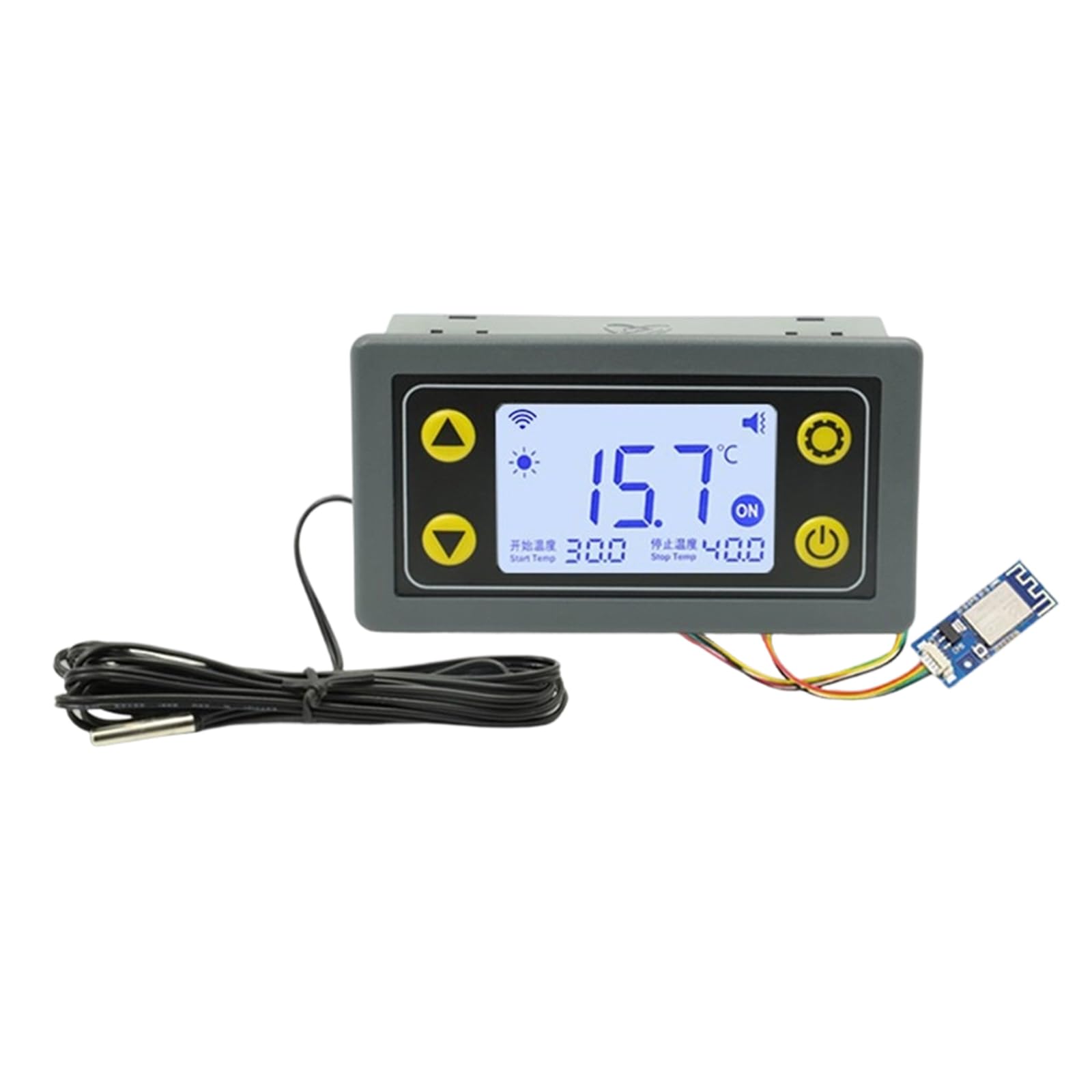 Tsophreniq 10A Advanced Wifi Thermostat Regulator 0.1℃ Calibration 30Amp Capacity For Laboratories And Instrumentation Application Controlled Regulator